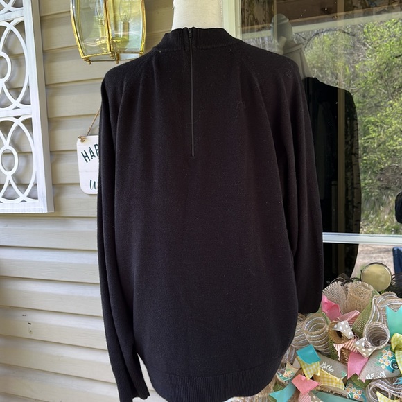 Flawless! Stitches in June Perfectly Black Faux-turtleneck Sz 1X, Full coverage - Picture 6 of 10